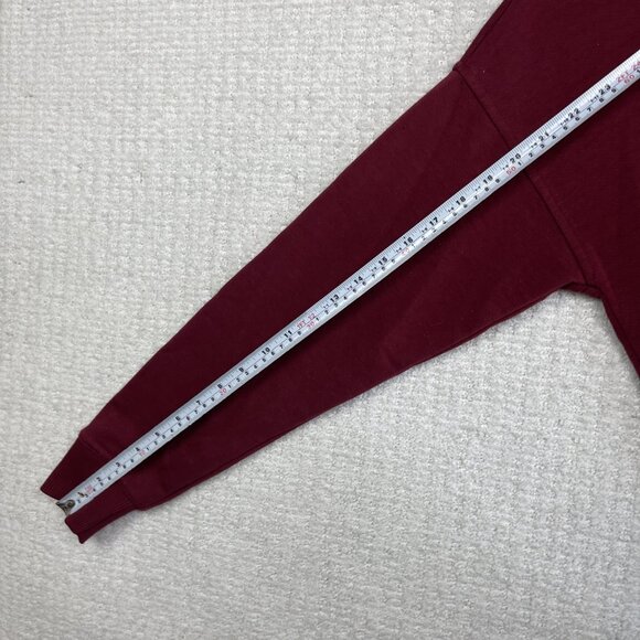 Calvin Klein 1/4 Zip Sweater Mens S Cotton Maroon Knit Mock Neck Pullover Read - Picture 13 of 16